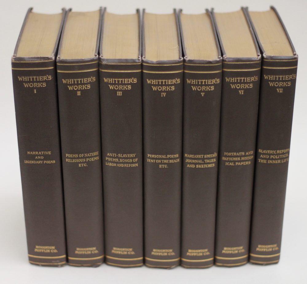 John Greenleaf Whittier: The Complete Writings, 1892-1894. £175