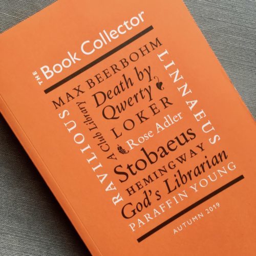 James ‘Paraffin’ Young’s alchemical library: Anke’s new article in The Book Collector