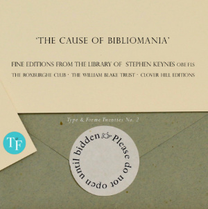 T&F Twenties No 2: The Cause of Bibliomania