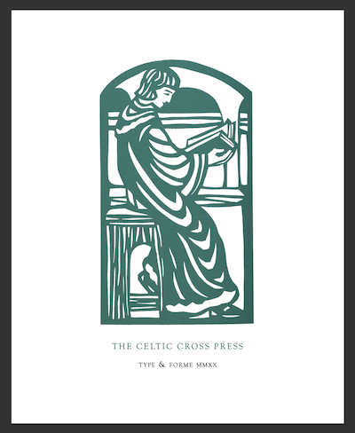 Cover page of a catalogue of rare books, featuring limited editions of poetry published by The Celtic Cross Press