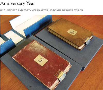 Darwin’s notebooks: interviews on Cambridge exhibition in Fine Books & Collections