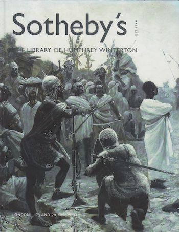 The Library of Humphrey Winterton – Sotheby’s sale catalogue, May 2003. £17.50
