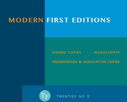T&F Twenties No 8: Modern First Editions